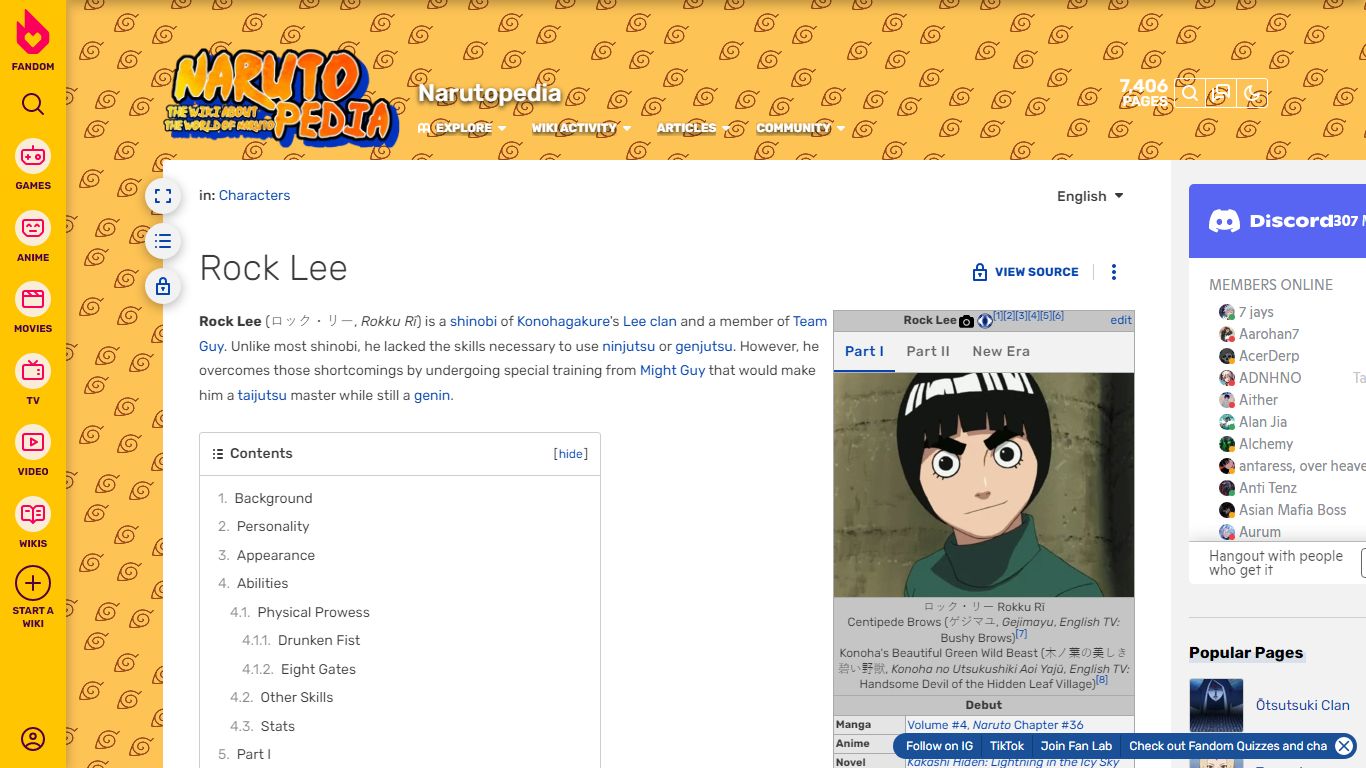 Rock Lee | Narutopedia | Fandom